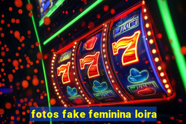 fotos fake feminina loira